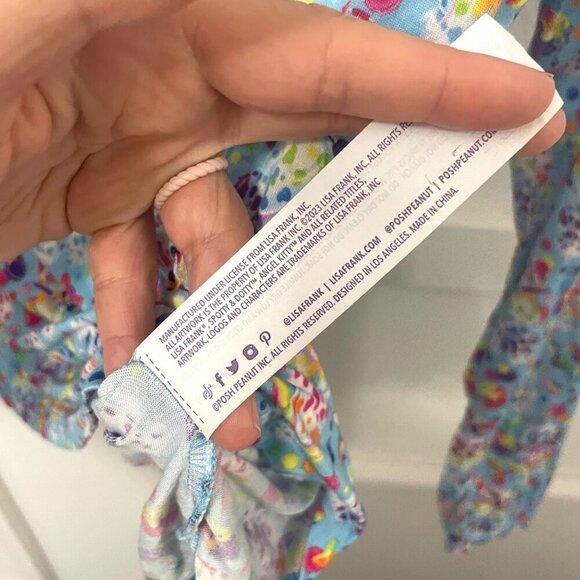 Posh Peanut x Lisa Frank Spotty and Dotty Long Sleeve Top Size S - Picture 5 of 7